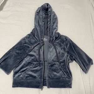 velvet blue, 2 piece set, hollister, size xs/s